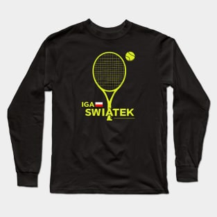 IGA SWIATEK, tennis player, Poland Long Sleeve T-Shirt